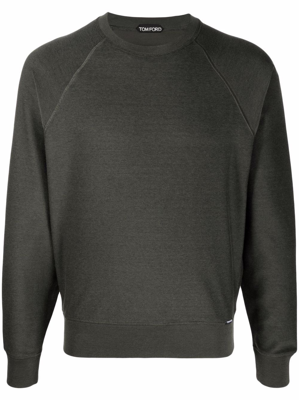 long-sleeve cotton sweatshirt - 1