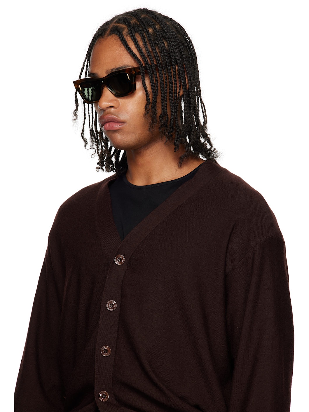 Brown Cinema Double Layer Sunglasses - 4