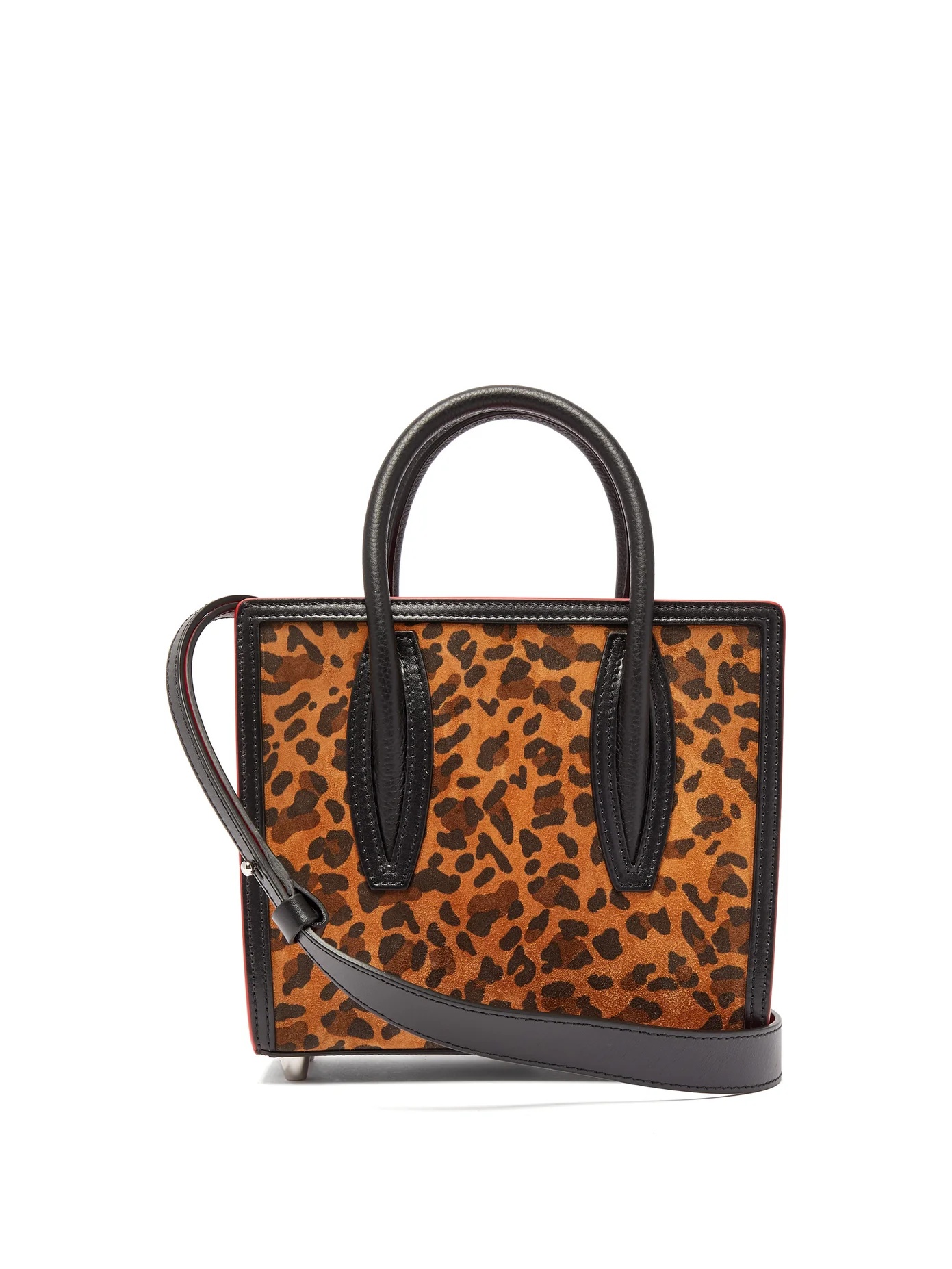 Paloma leopard-print suede tote bag - 1