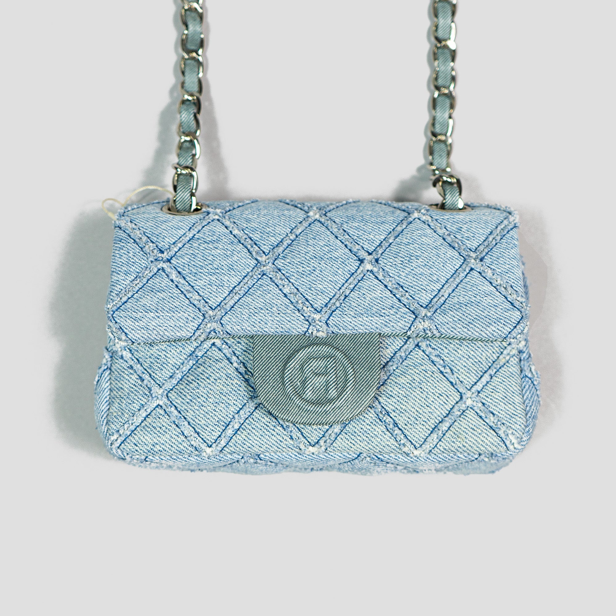 READYMADE♡ RHOMBUS DENIM CHAIN BAG NANO READYMADE - RHOMBUS CHAIN BAG