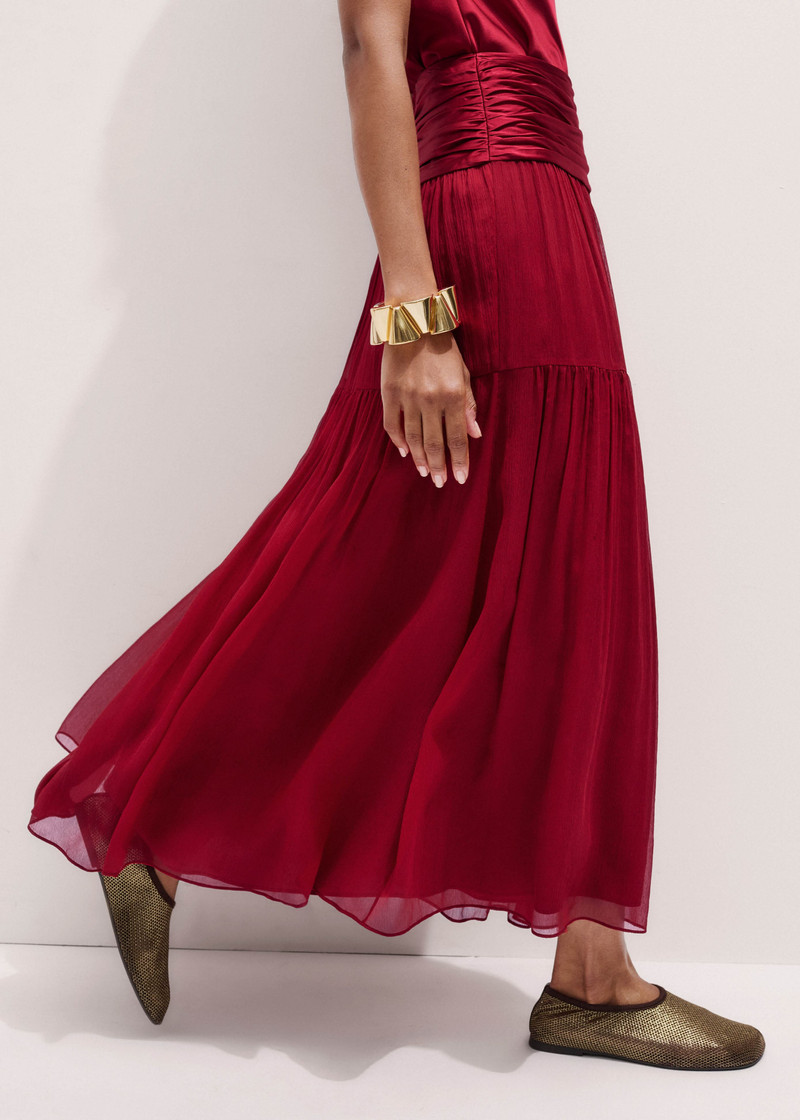 Crinkle Maxi Skirt 1