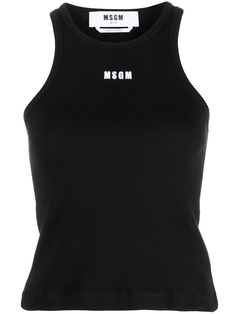 embroidered-logo tank top - 1