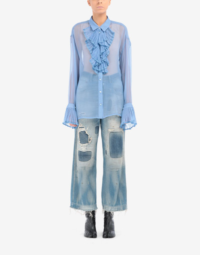 Maison Margiela Silk chiffon shirt outlook