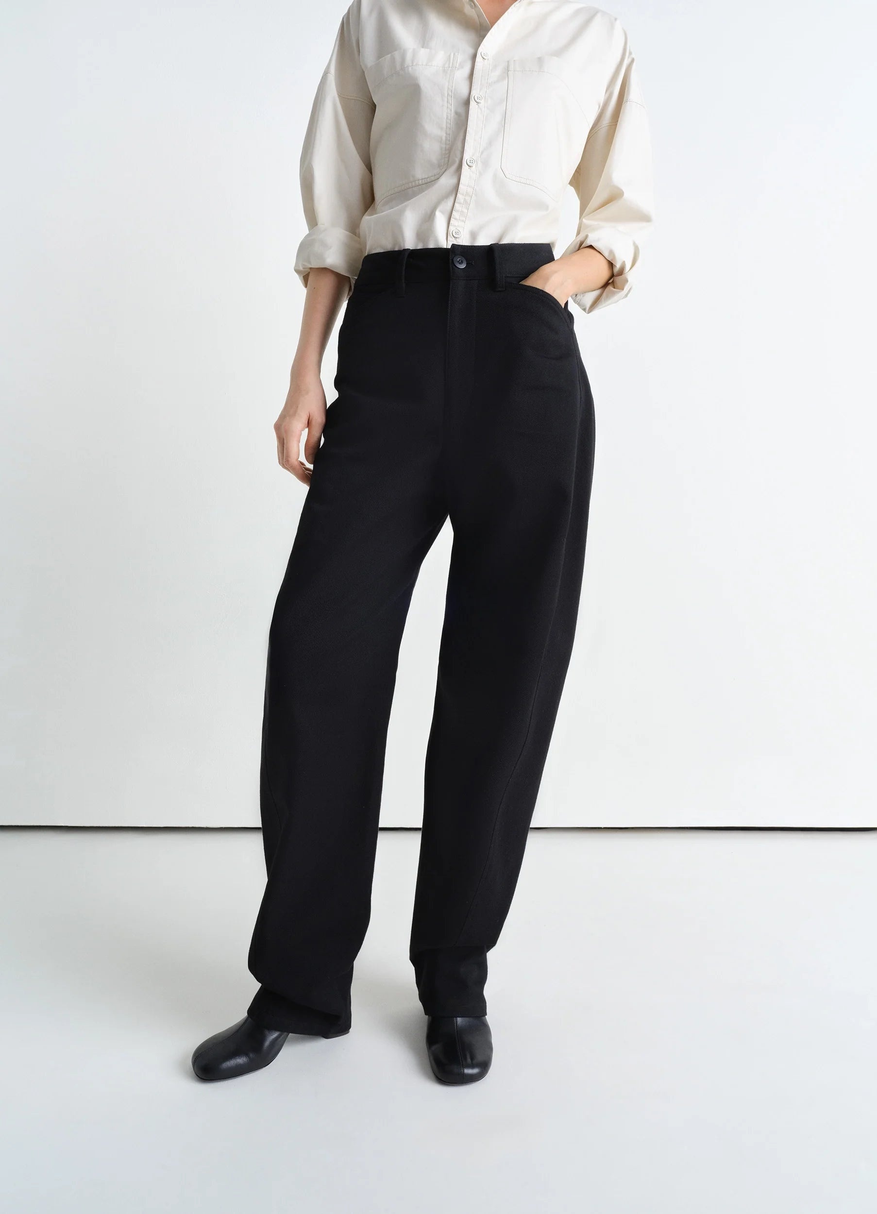 FIVE POCKET TWISTED PANTS - 4