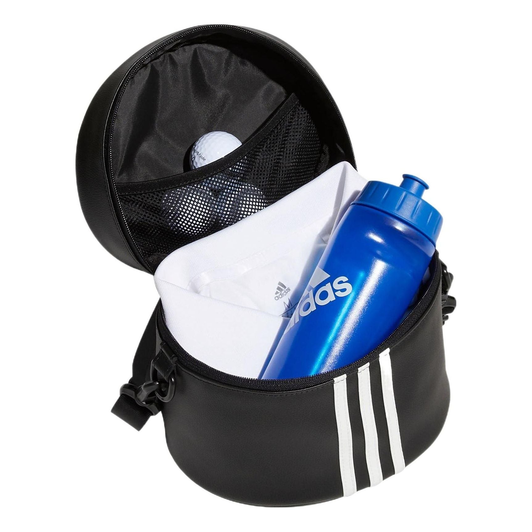 (WMNS) adidas 3-Stripes Round Bag 'Black White' HG5636 - 4