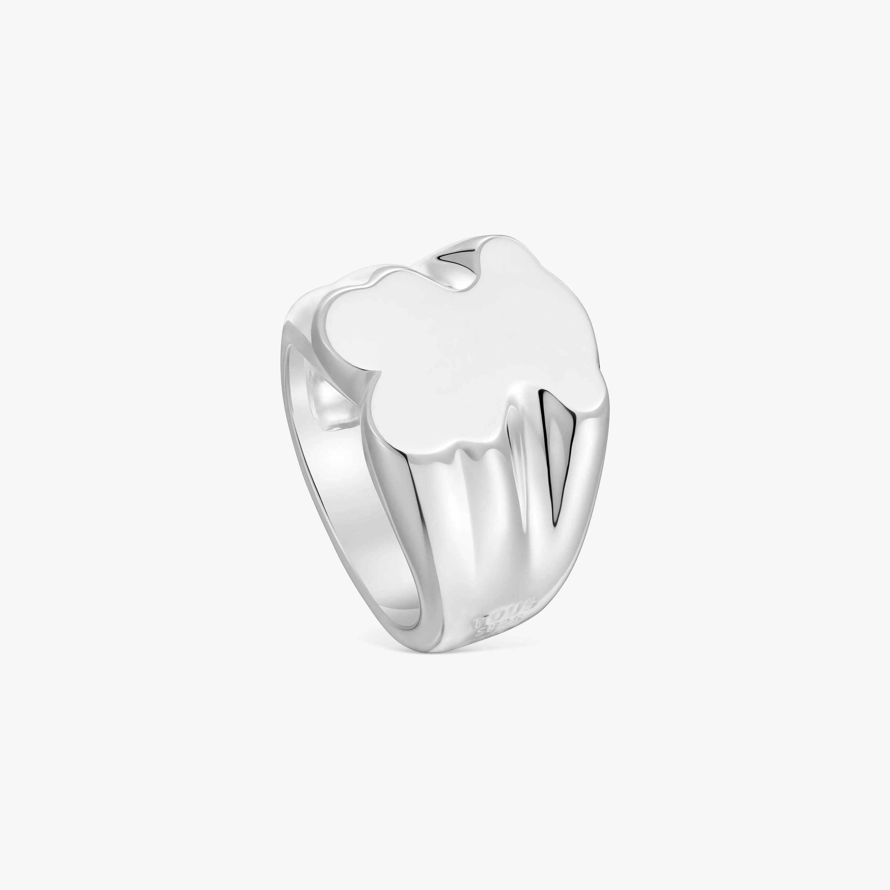 Silver bear 15 mm Signet ring Sweet Dolls - 1