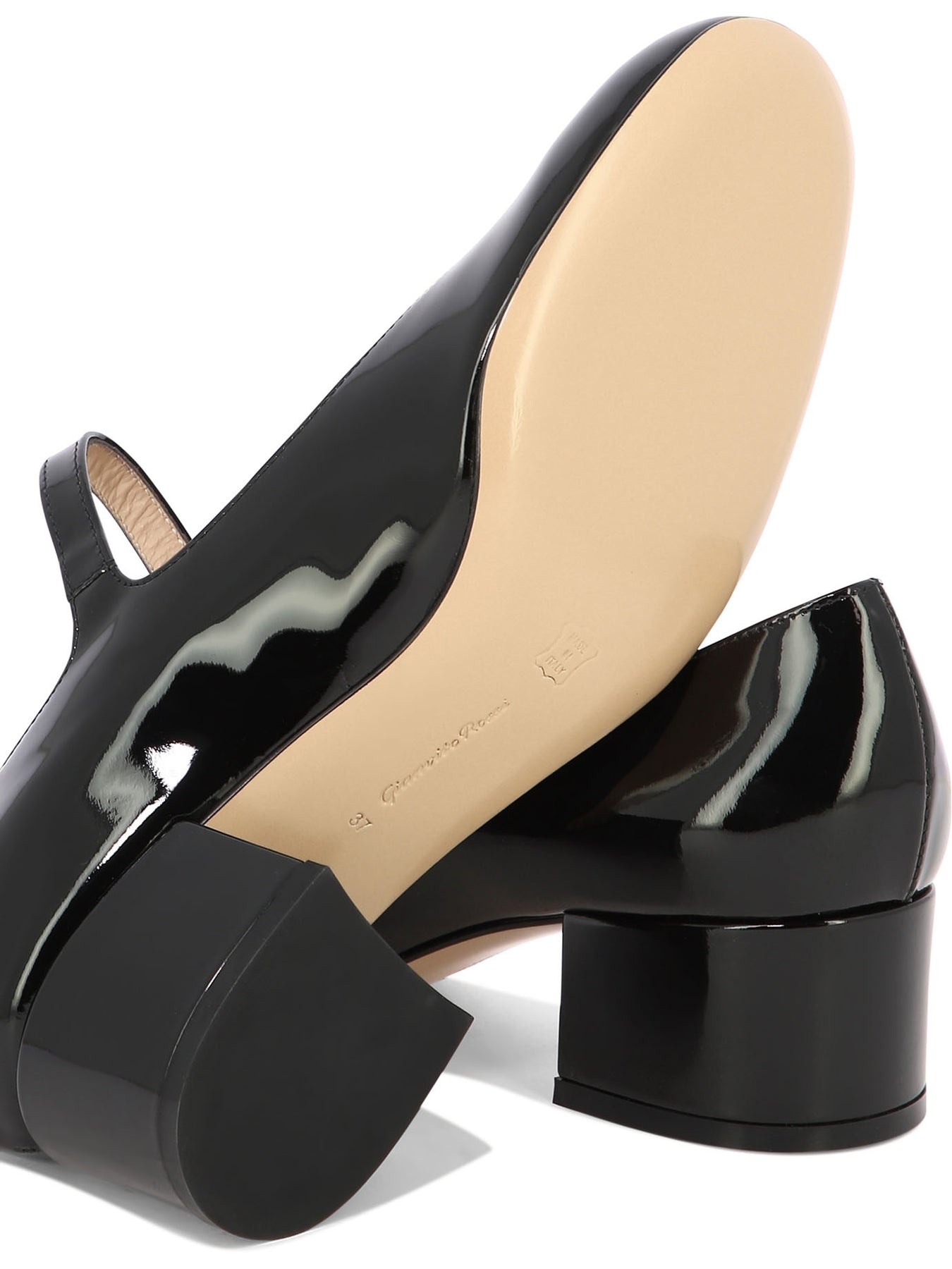 Mary Ribbon Heeled Shoes Black - 5