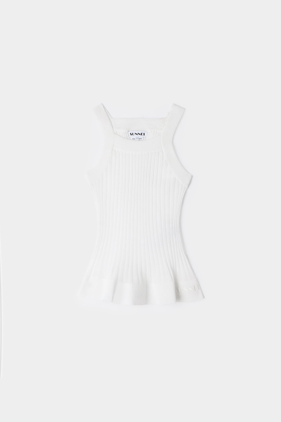 KNIT TANK TOP / white - 1