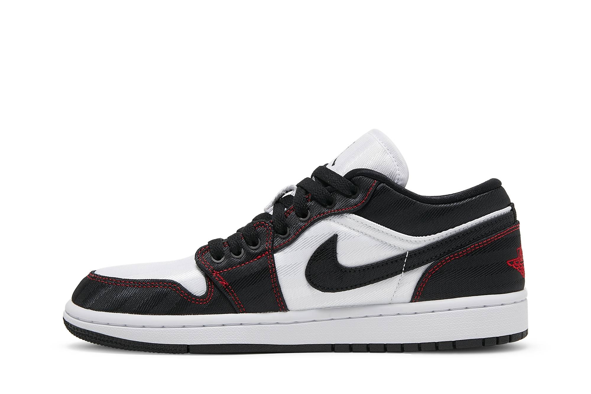 Wmns Air Jordan 1 Low SE Utility 'White Black Red' - 3