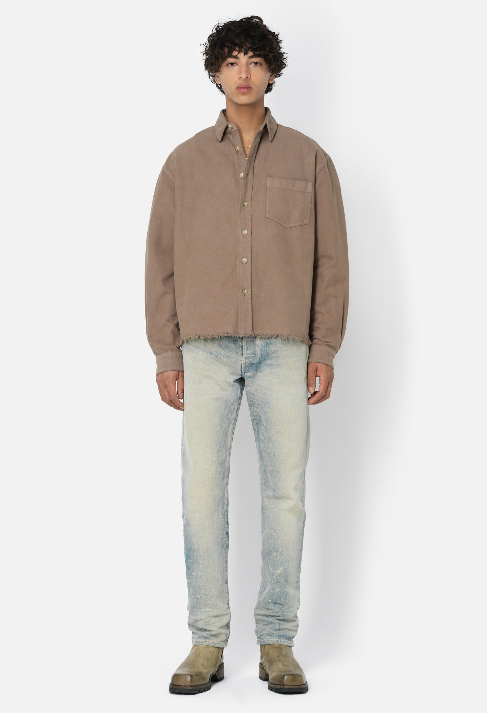SOLID HEMI OVERSIZED SHIRT - 2