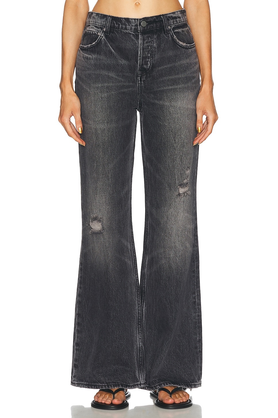 Jade Low Rise Relaxed Flare - 1