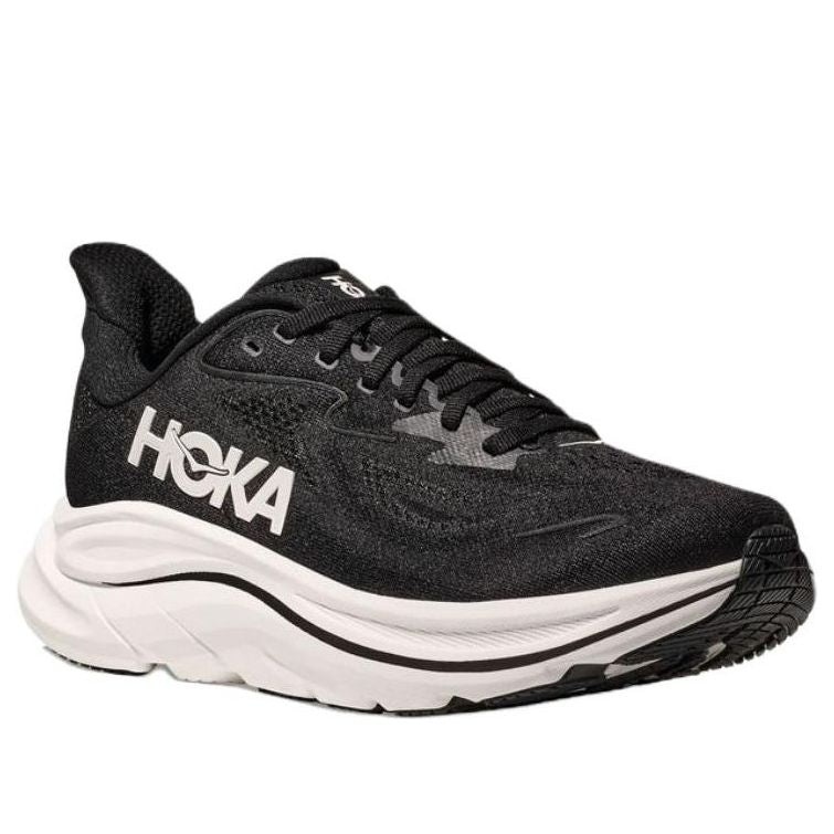 (WMNS) HOKA ONE ONE Clifton 10 Wide 'Black White' 1162050-BBLC - 4