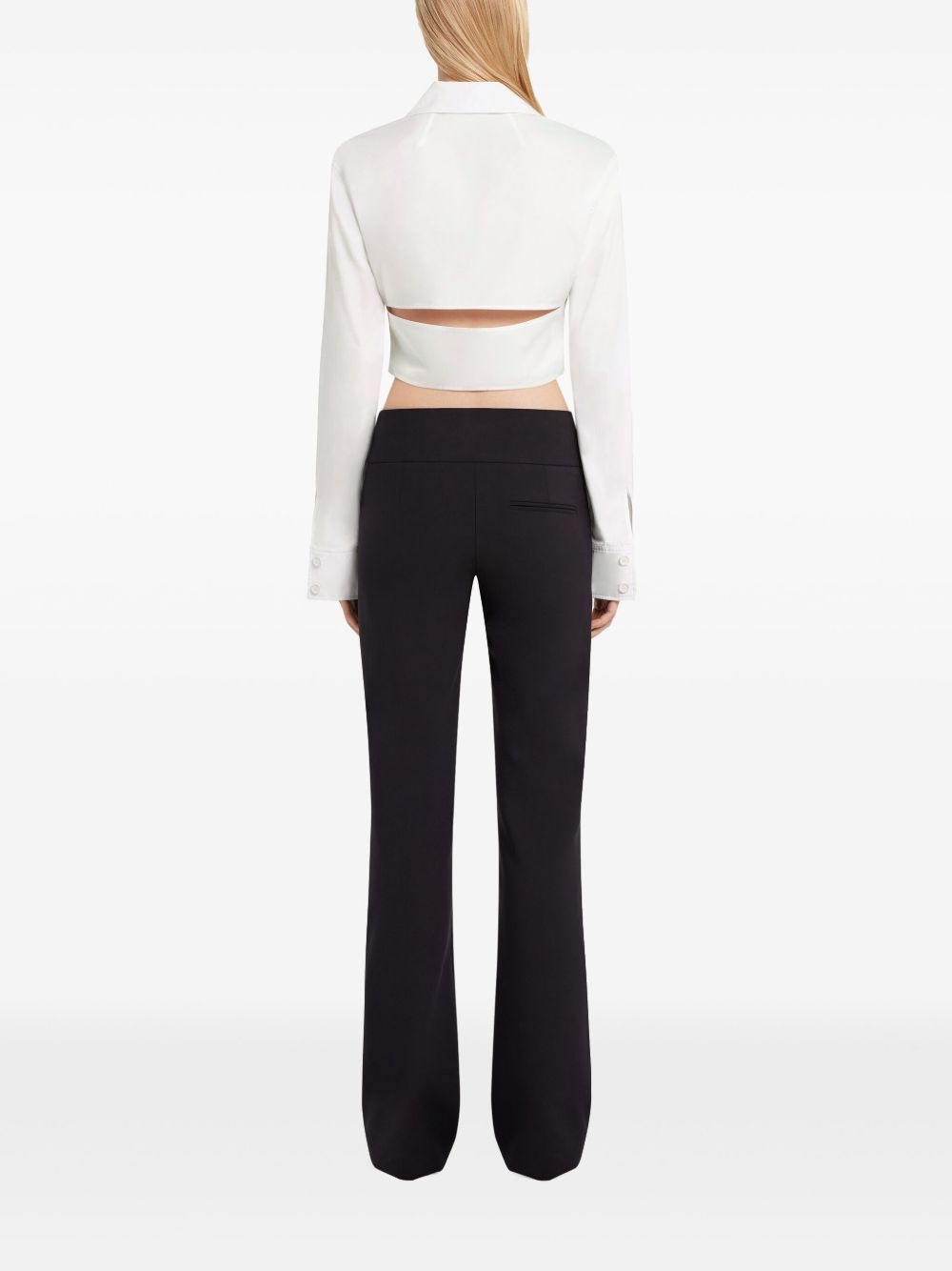 cropped poplin shirt - 4