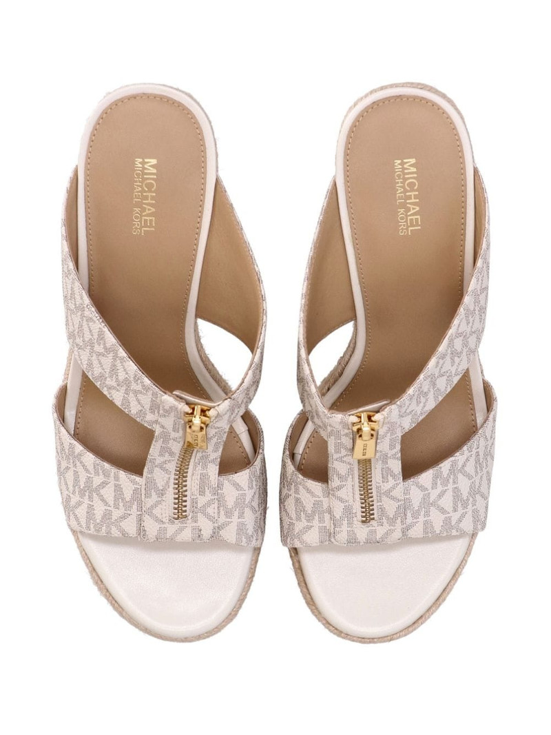 Bradley leather wedge mules 4