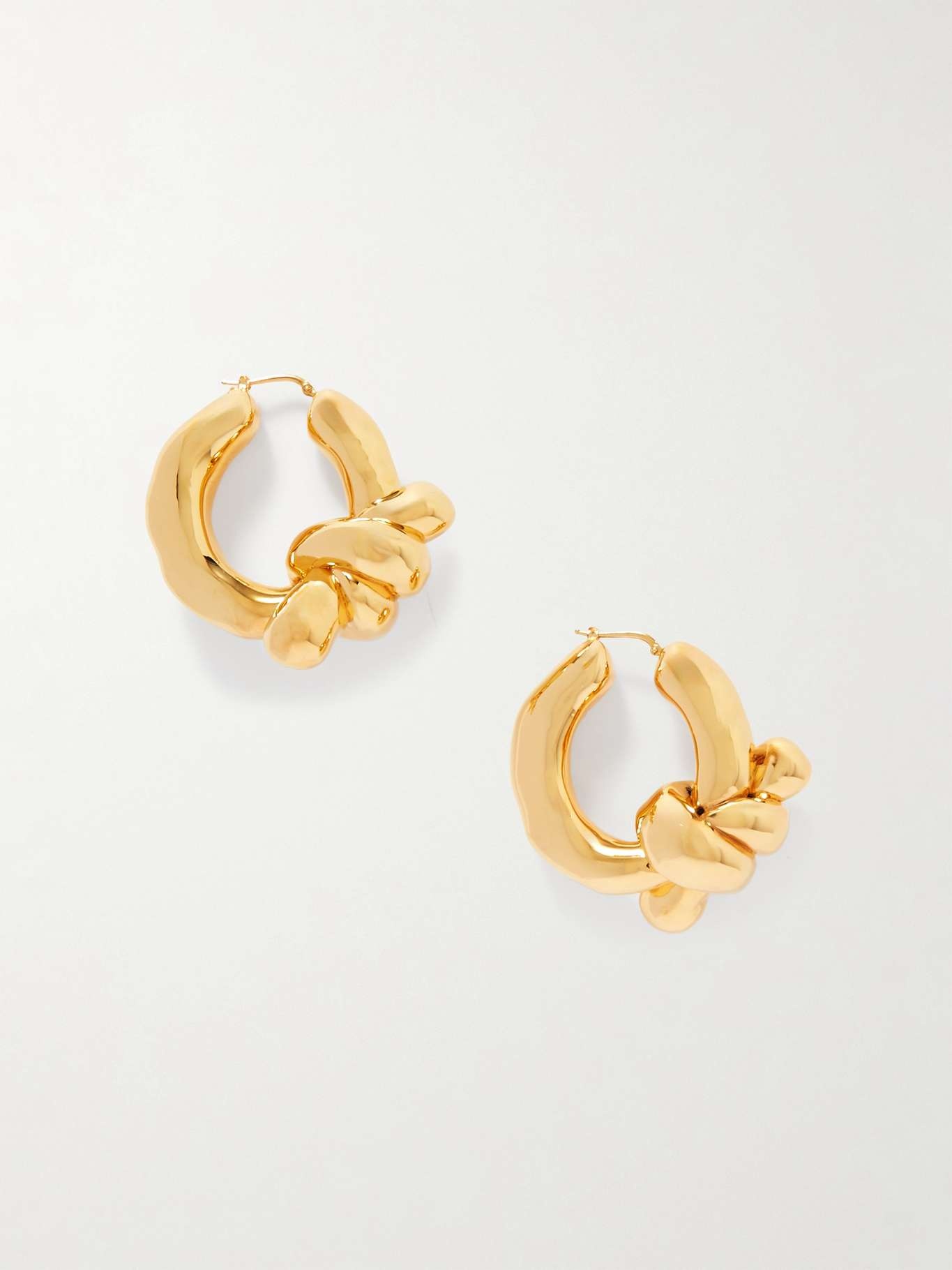 Gold-tone hoop earrings - 1