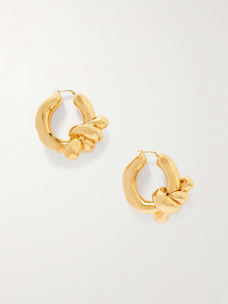 Gold-tone hoop earrings 1