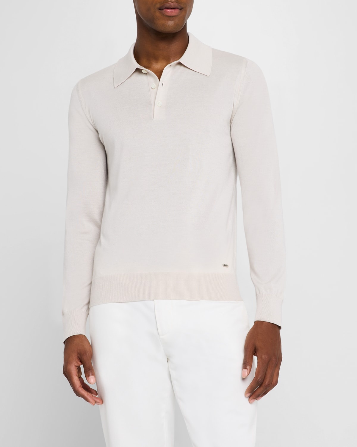 Men's Cashmere-Silk Polo Shirt - 4