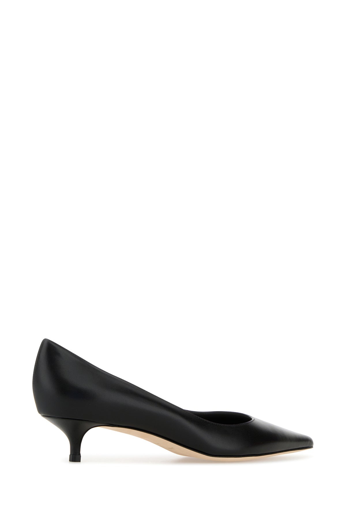 Black leather Amelia pumps - 3