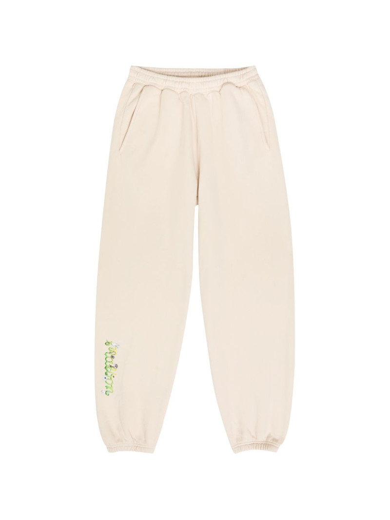 logo-embroidery track pants 1