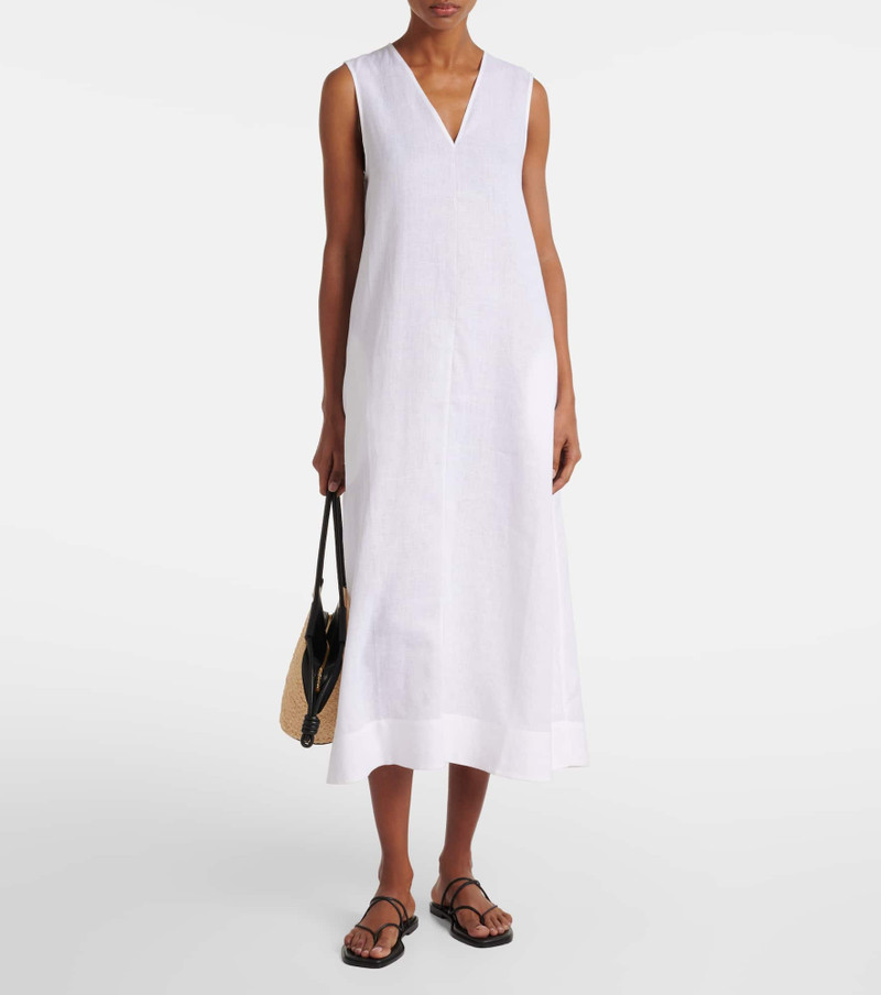 ASCENO Nisha linen midi dress outlook