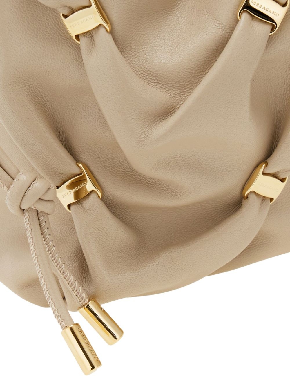 mini leather bucket bag - 5