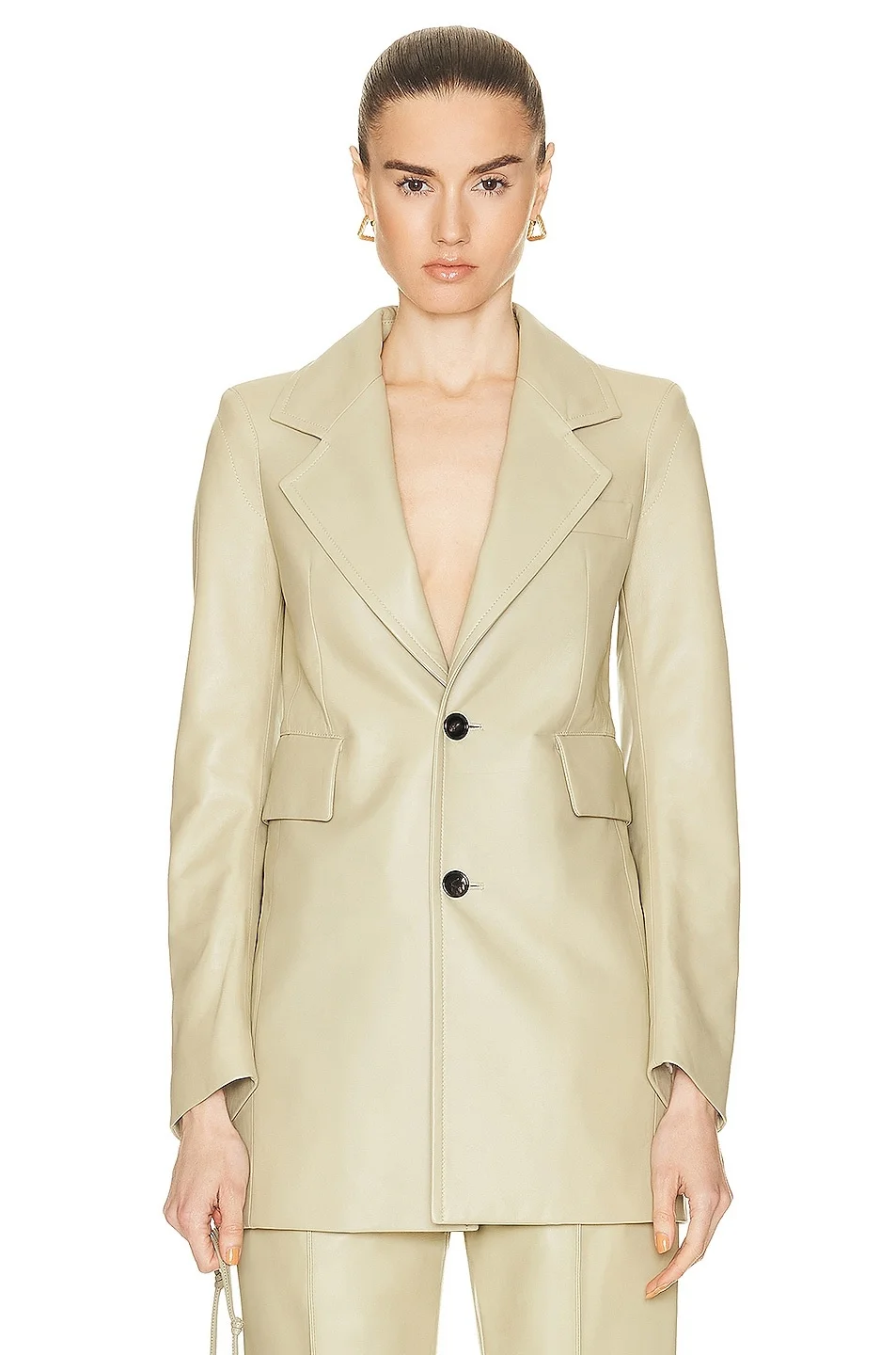 Curved Sleeve Jacket - 1