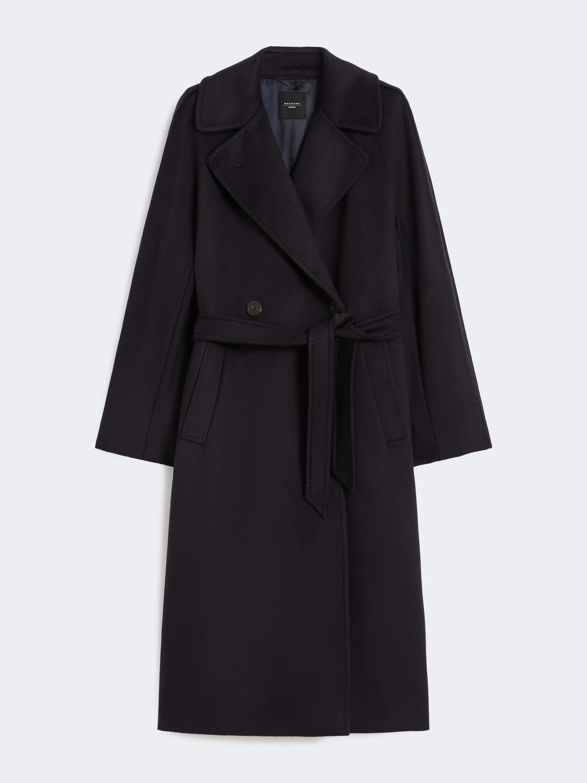 RESINA Wool robe coat - NAVY - 1