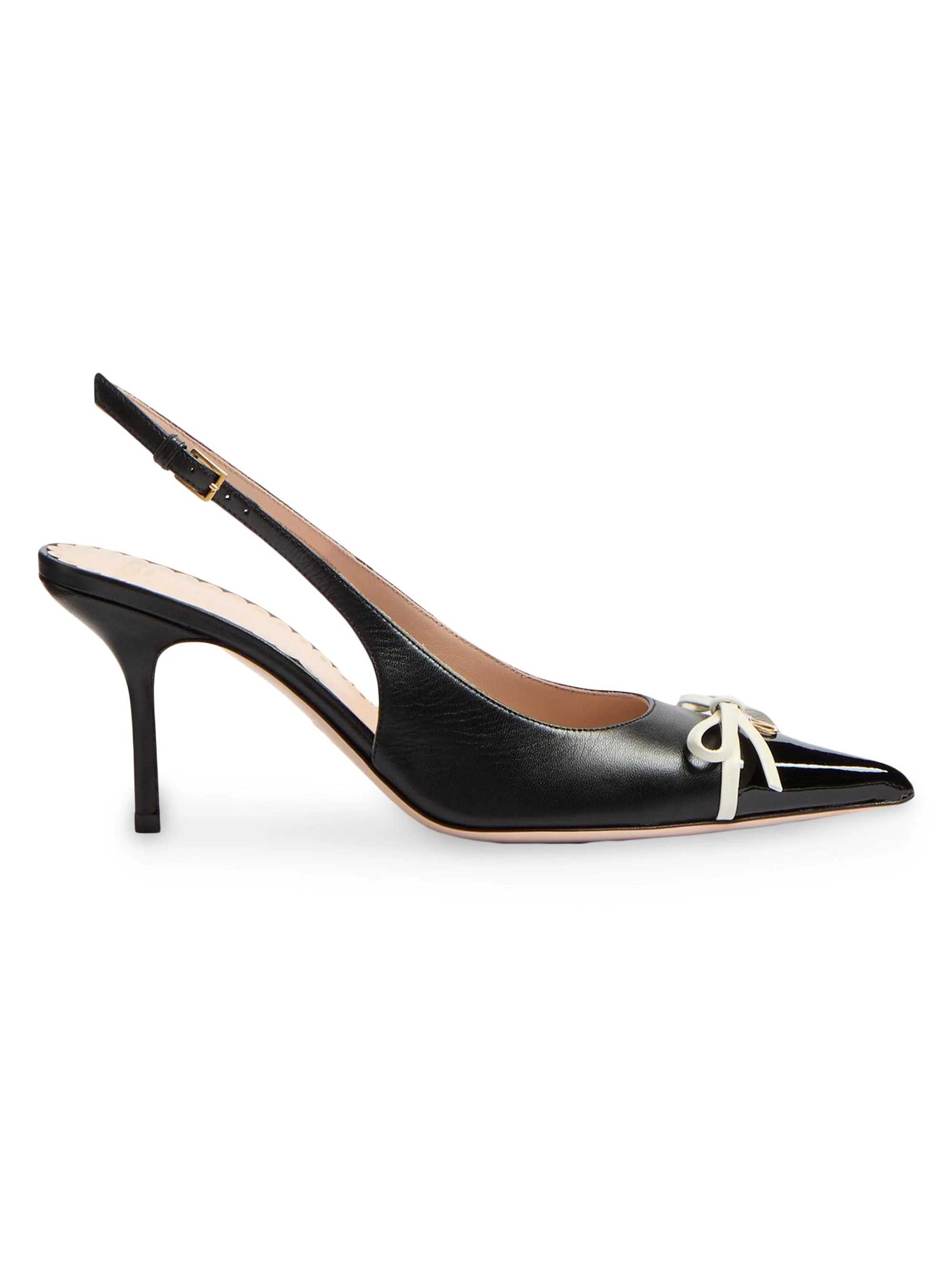 Women's Bepointy Slingback Pumps 80MM in Patent Leather - Black - 1