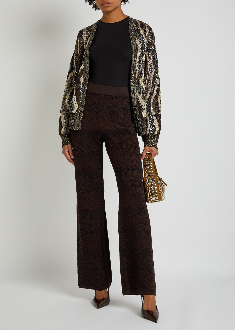 Missoni Chevron Fine-knit Trousers - 4