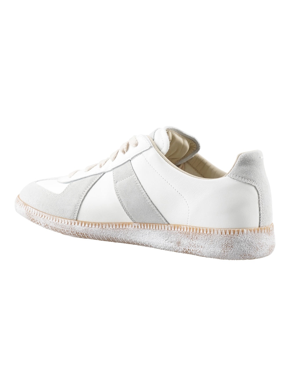 MAISON MARTIN MARGIELA LIGHT GRAY AND WHITE SNEAKERS - 2