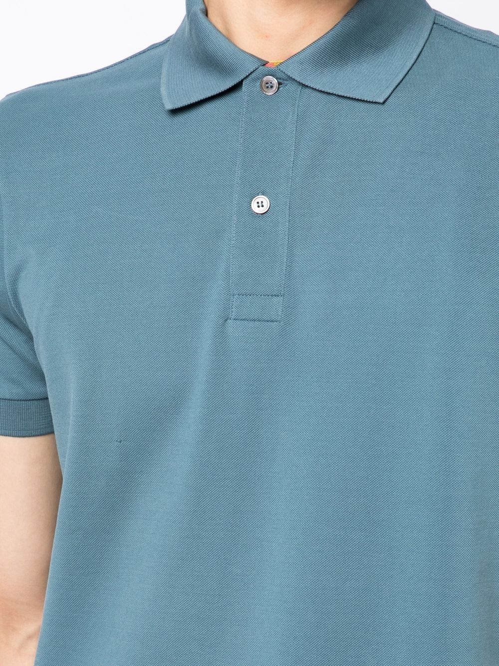 stripe-trim polo shirt - 5