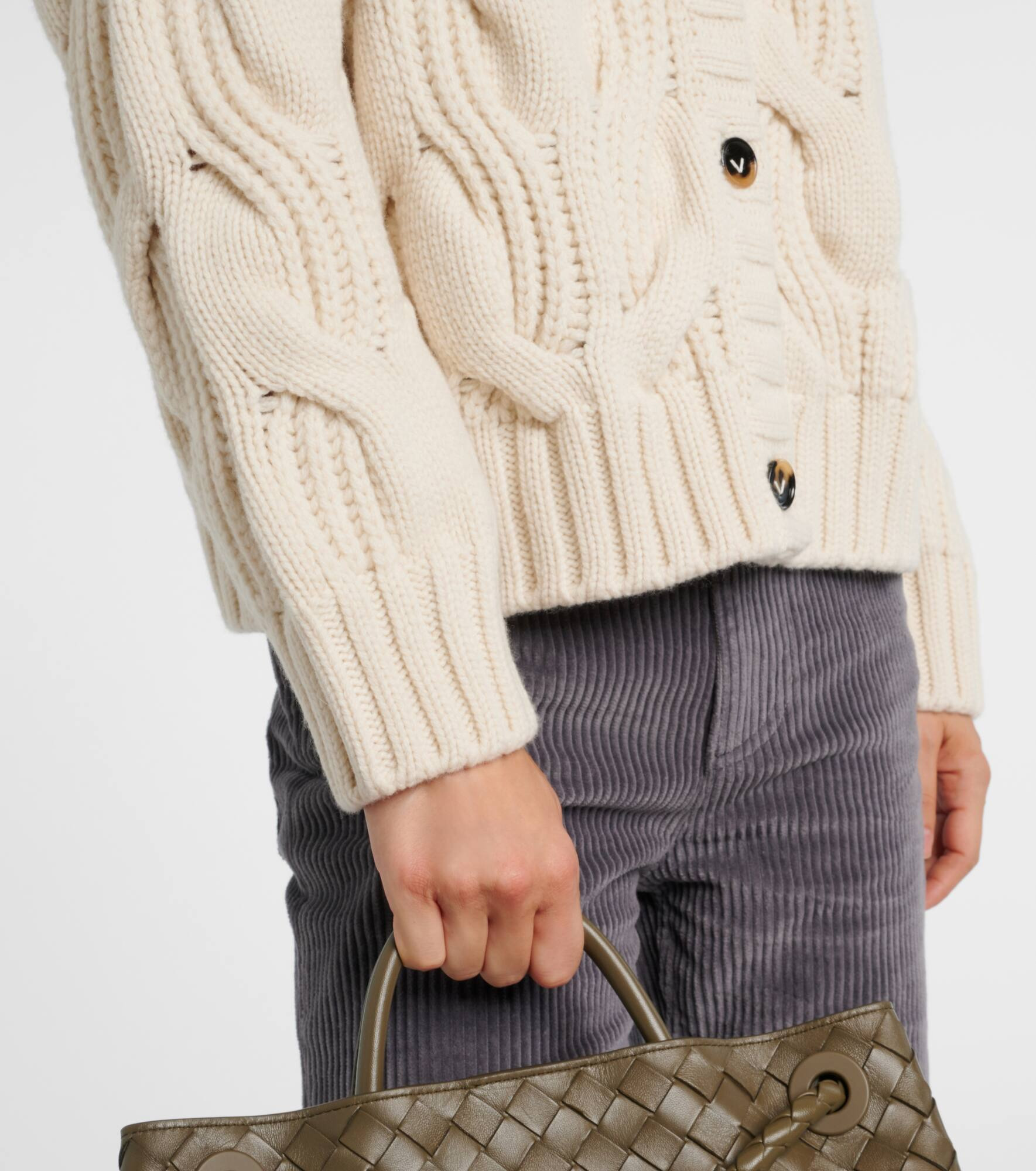 Cable-knit wool cardigan - 5