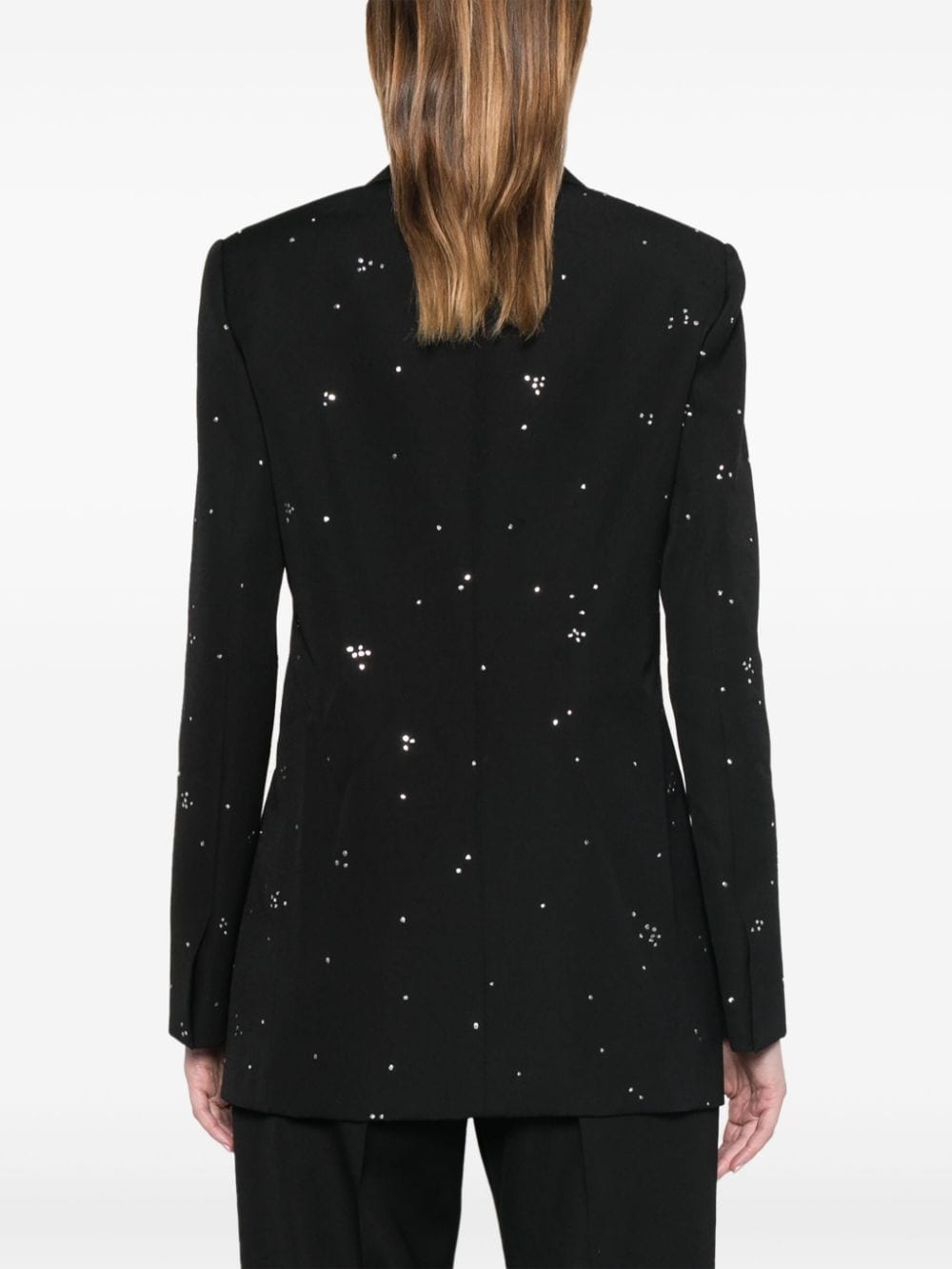 crystal-embellished blazer - 4