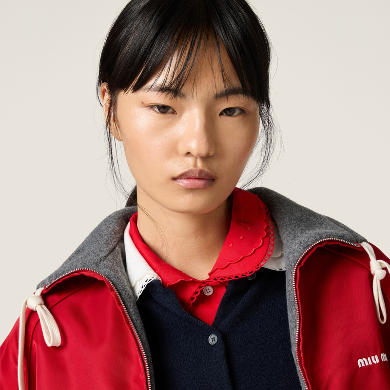 Technical gazar and fleece bomber jacket 4