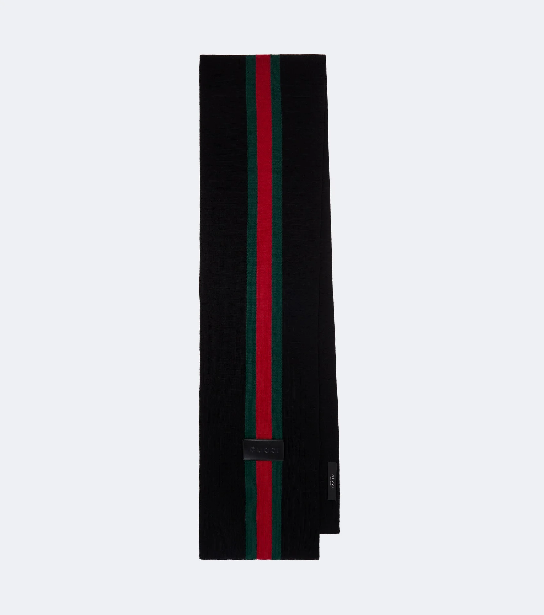 Web Stripe wool scarf - 1