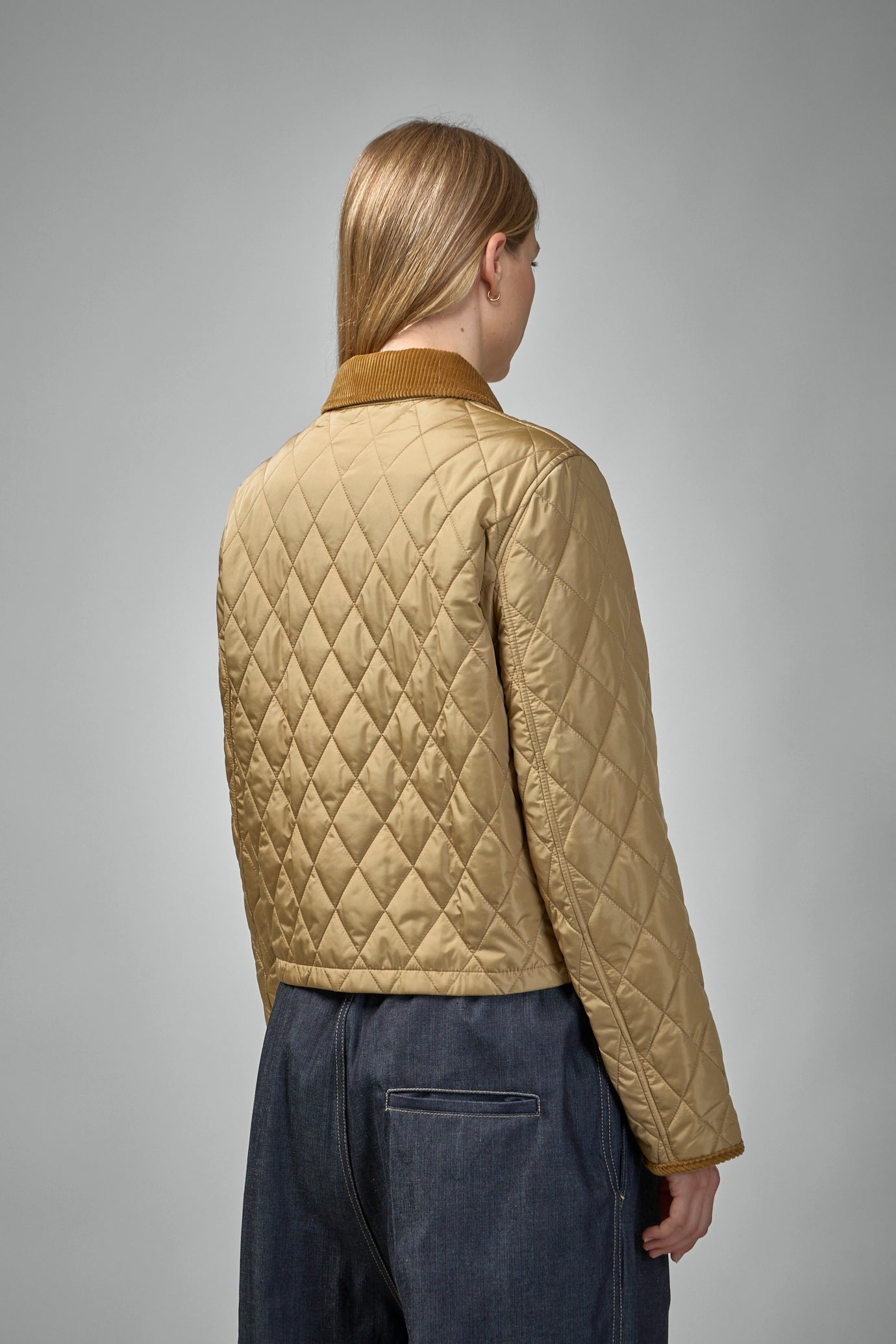 Cropped Quilted Nylon Jacket - 3