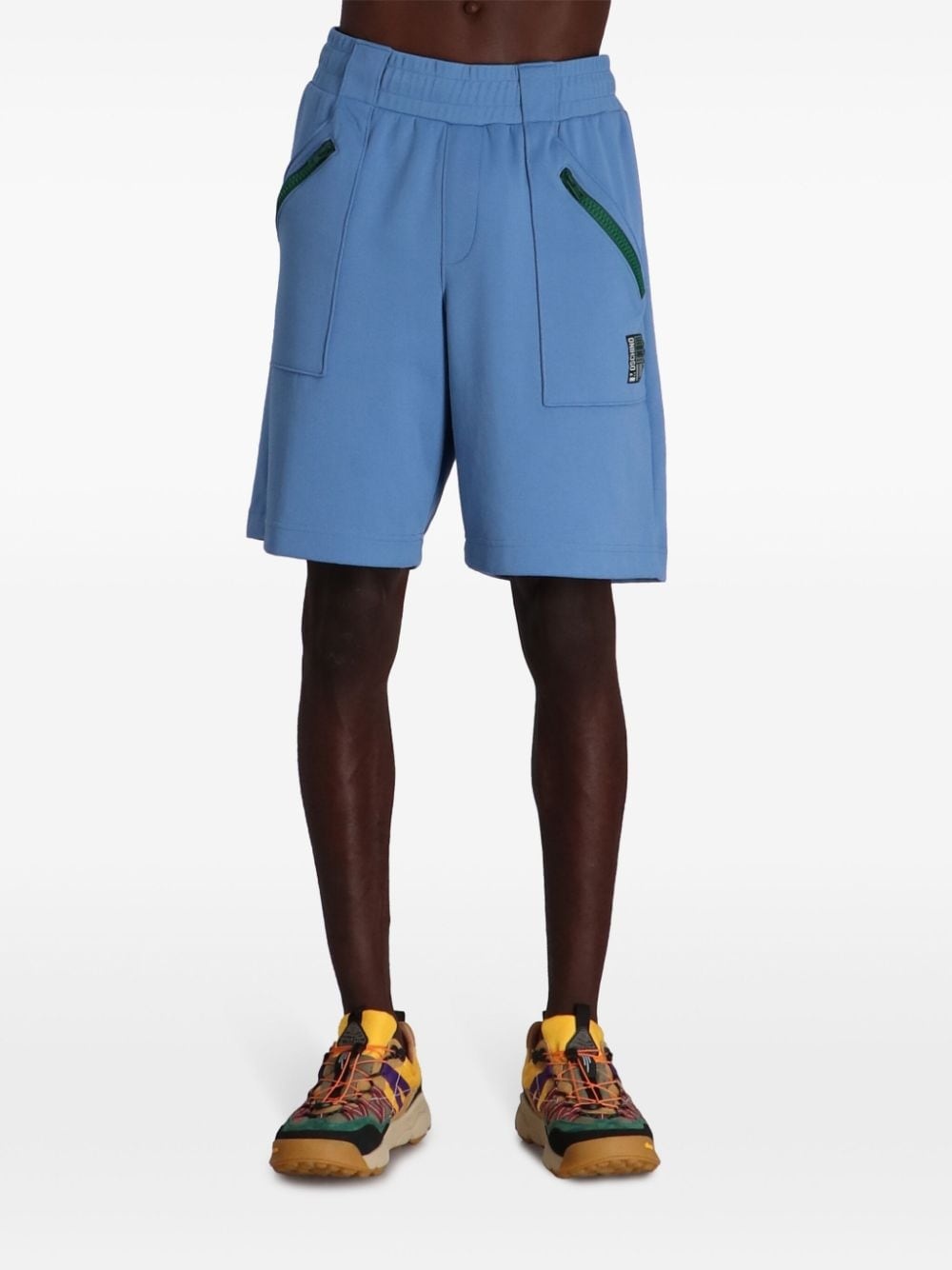 logo-embroidered track shorts - 3