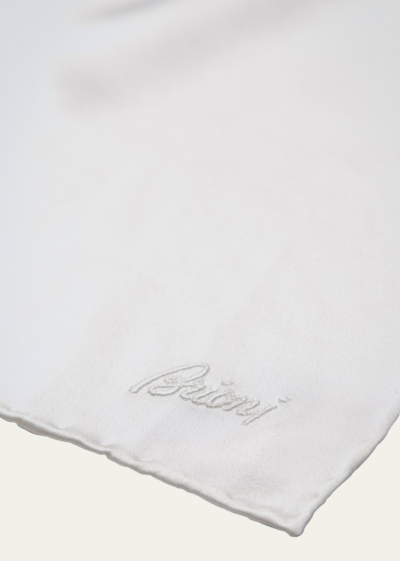Brioni Men's Hand-Rolled Silk Pocket Square outlook