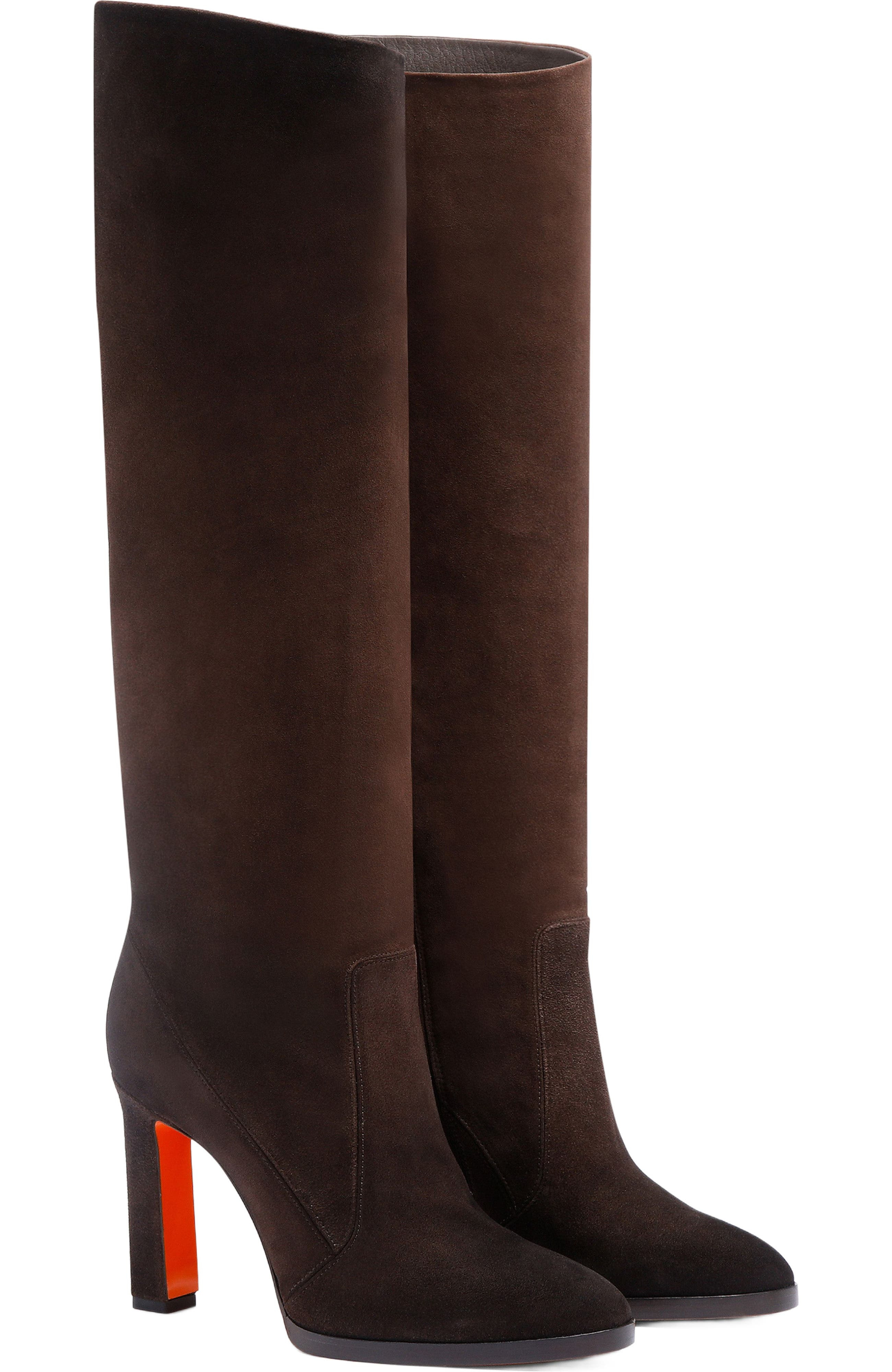 Santoni Women's Andy Dark Brown Suede Boot at Nordstrom - 2