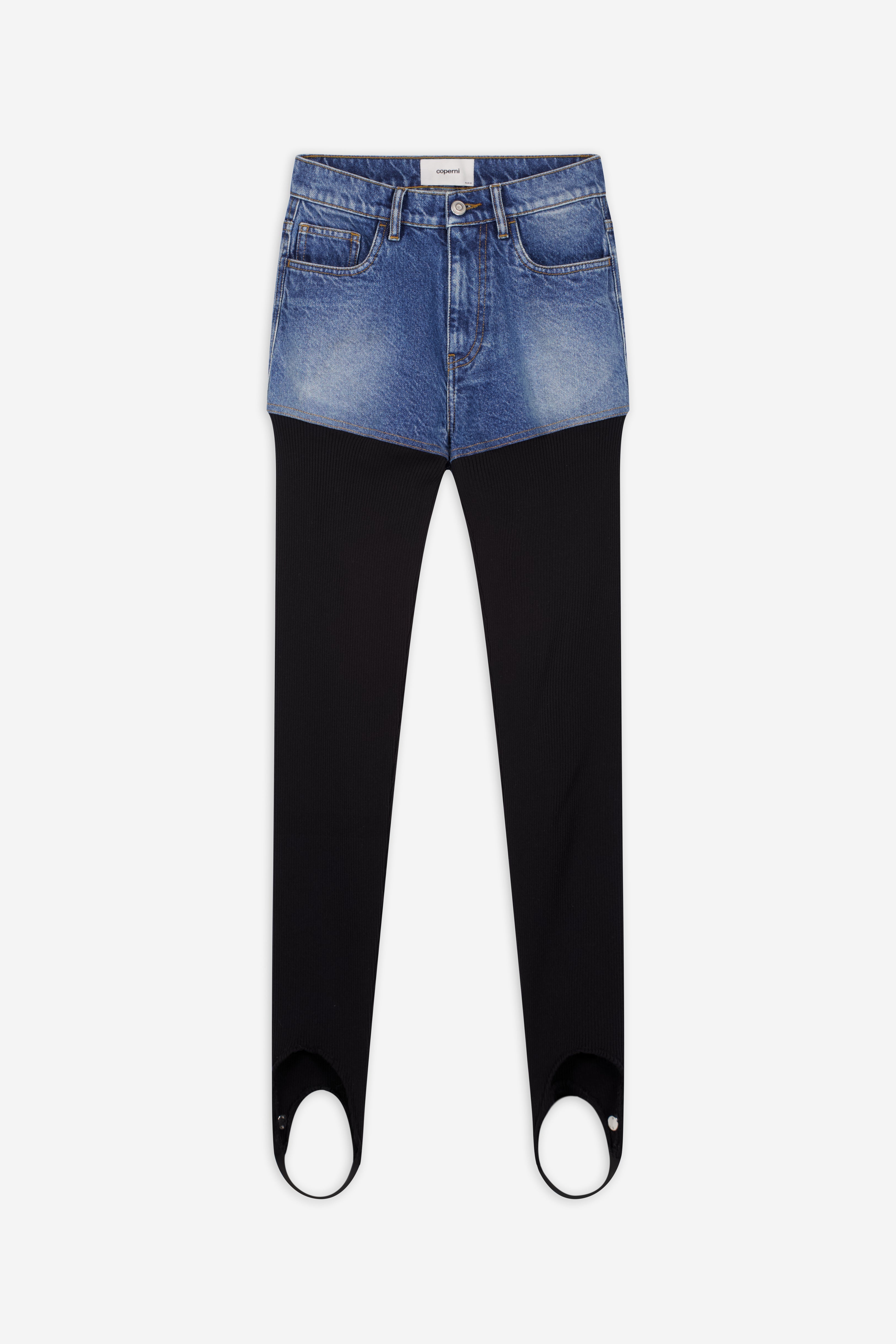Hybrid Rib Denim Pants - 1