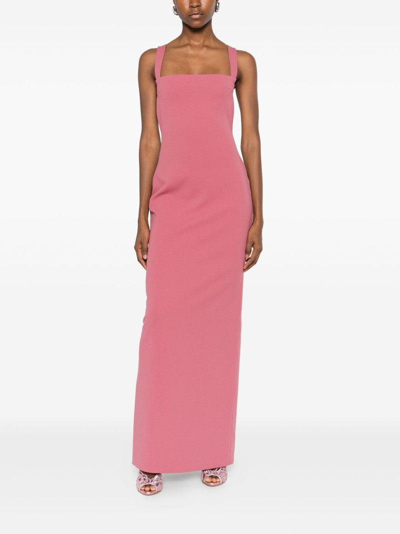 SOLACE LONDON square-neck maxi dress outlook
