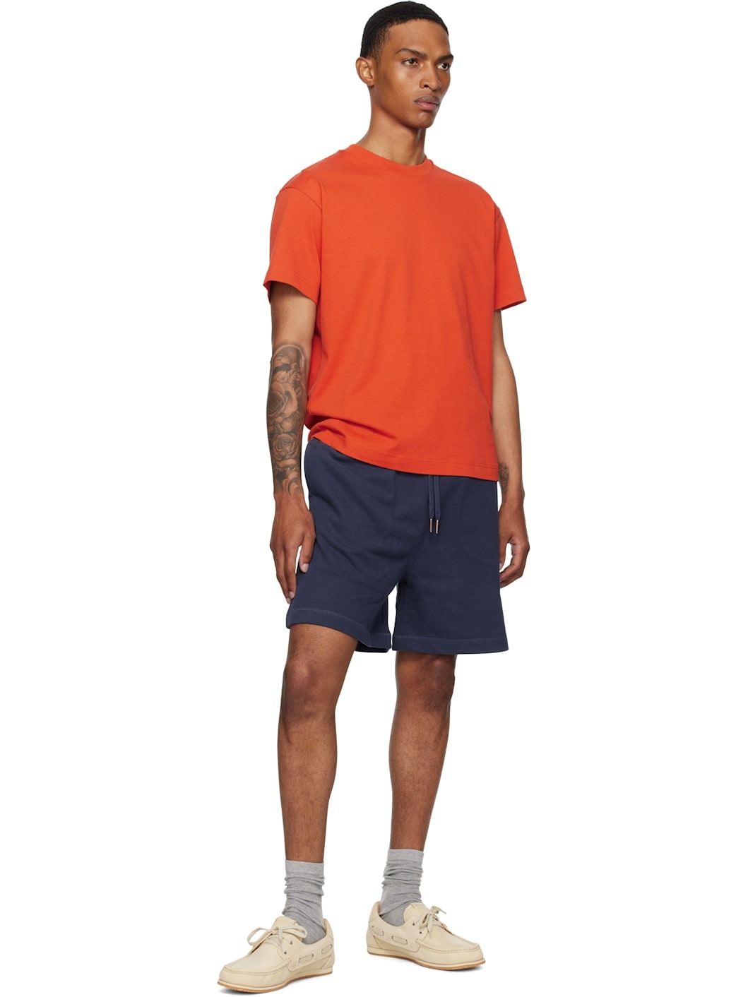 Moncler x Gilga Farm Navy Drawstring Shorts - 5