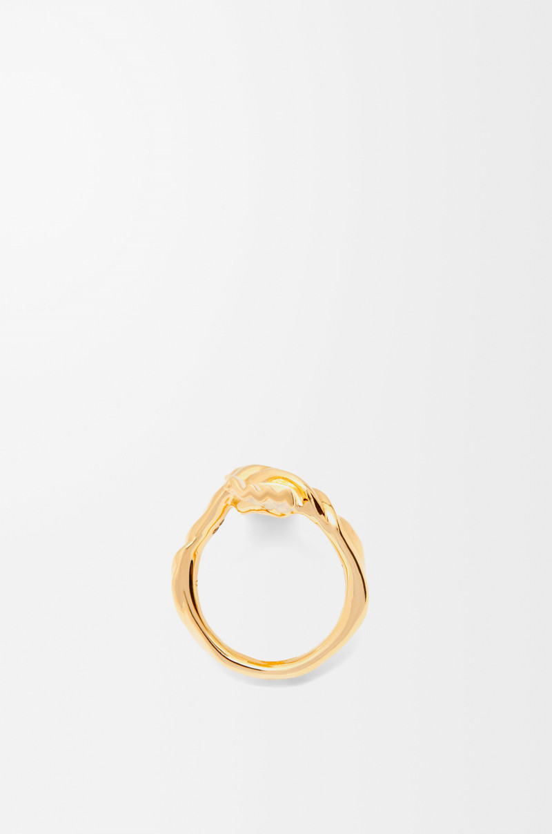 Loewe Knuckle Not ring in gold outlook
