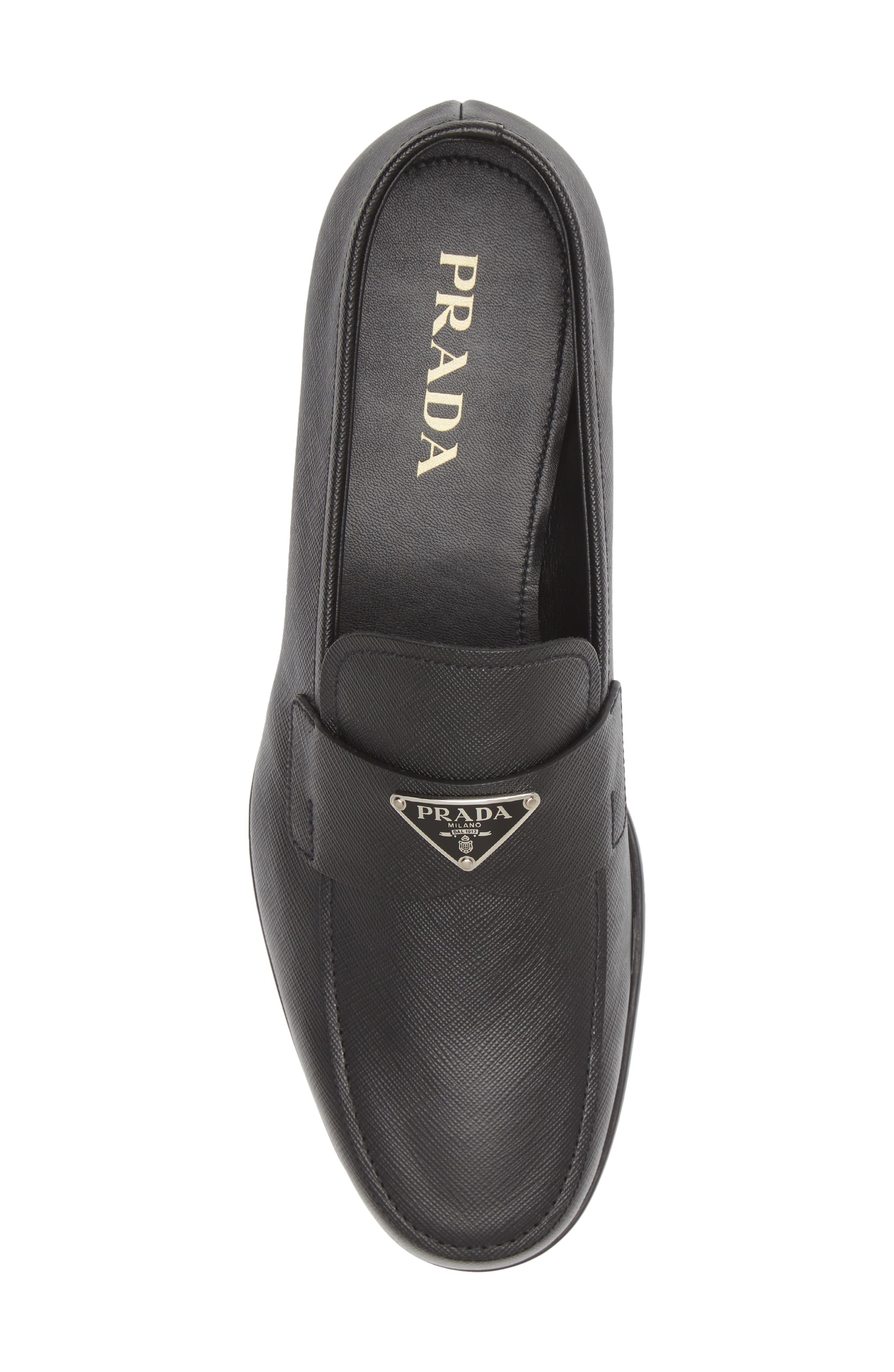 Saffiano Leather Loafer - 5