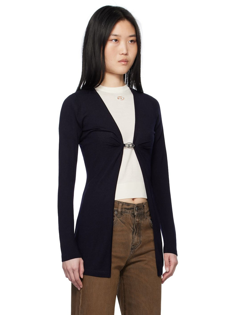 Navy M-Pierry-Long Cardigan 2