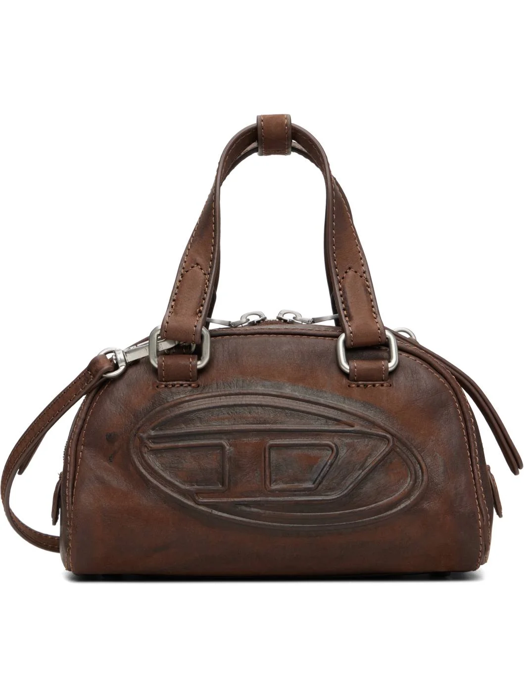 Brown 1DR Dome Soft Crossbody Bag - 1