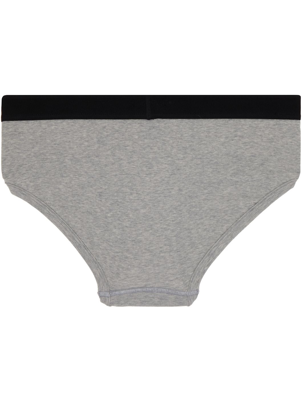 Gray Cotton Briefs - 2