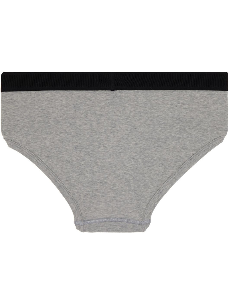 TOM FORD Gray Cotton Briefs outlook
