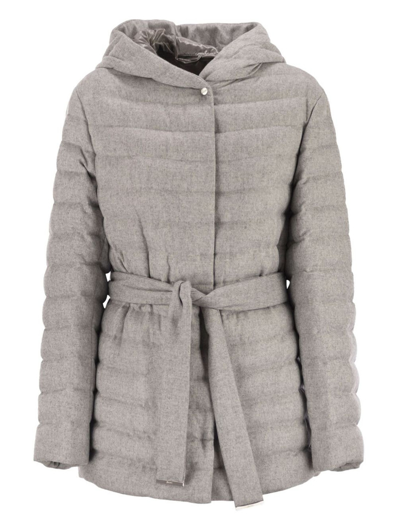 long-sleeves hooded quilted jacket 1