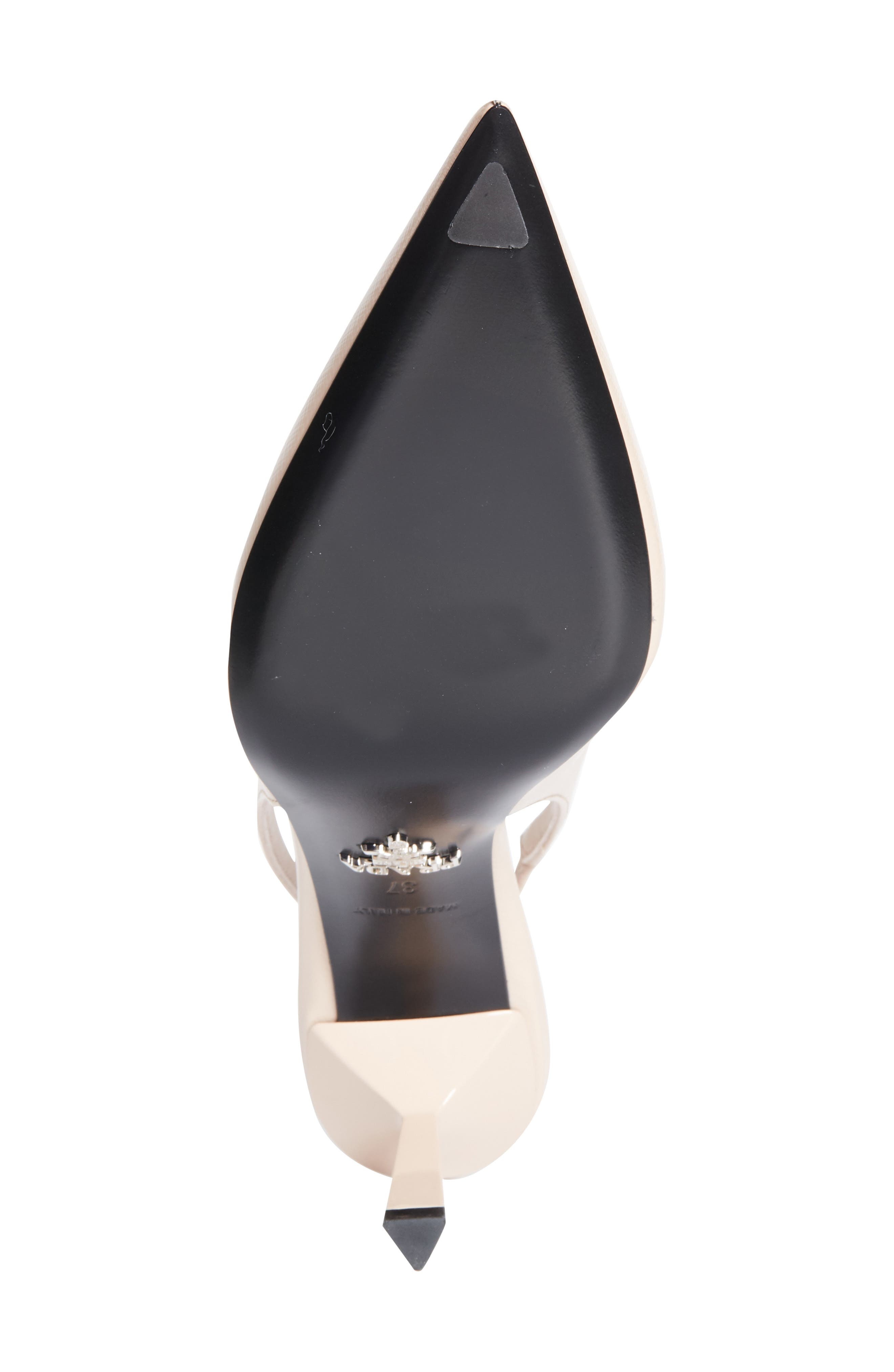 Prada Modellerie Pointed Toe Slingback Pump in Cipria at Nordstrom - 6